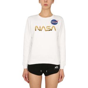 알파인더스트리 여성 화이트 NASA 스웨트셔츠 198037_438