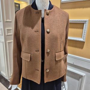 [BCBG] 비씨비지 겨울24 라운드 숏 캐시 코트 B4D9H851