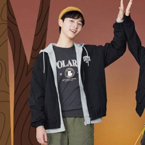 [소이]나일론 스판 반목 점퍼 24F5101_BK_OD