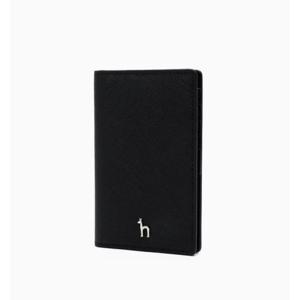 [헤지스ACC] 블랙 퍼피로고 플랫 카드지갑 HIHO5E131BK