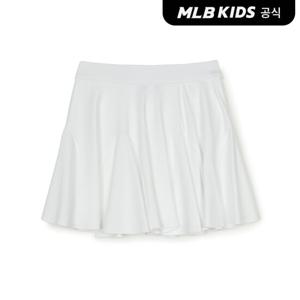 [택가 69,000원][MLB키즈 공식] 25SS 베이직 스포티브 저지 플레어 스커트 MLB (White) 7FSKB0453-00WHS