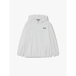 휠라키즈(FILA KIDS) (FK2FTH2501X WHI) 트리코트 베이직 후드집업 트레이닝복 상의