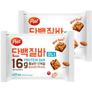 포스트 단백질바 미니 231g x 2개