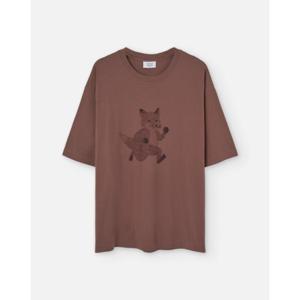 메종키츠네 반팔 셔츠 OM00109KJ0008 0112 Browm