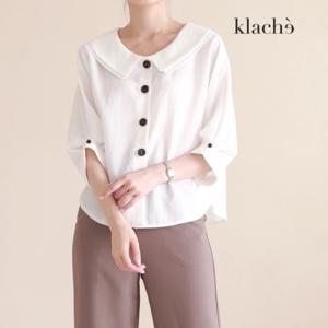 [클라셰]KLACHE 빅더블카라블라우스_CB2FBL006A