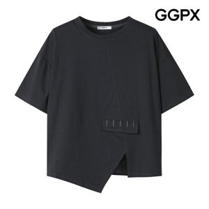 [GGPX] 트임 언발 포인트 티셔츠 (GP4TS034F)