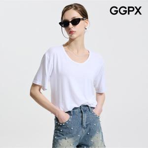 [GGPX] 데일리 스쿱넥 티셔츠 (GP4TS045F)