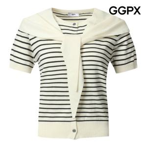 [지지피엑스]단가라 배색 숄 가디건GP3KG019F