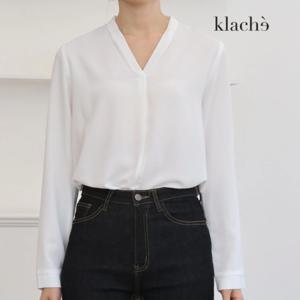 [클라셰]KLACHE 브이롤카라블라우스_CB2FBL085A