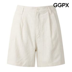 [GGPX] 더블 다트 린넨 4부 팬츠 (GP5PT027F)