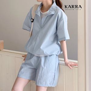 [카라]KARRA 아노락하프슬리브티셔츠+팬츠SET_A3F0957