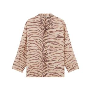 25 FW Stella McCartney 타이거 프린트 실크 파자마 상의 6201213ES210 TP432379436