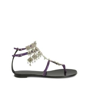25 FW 쥬세페자노티 아미라 장식 스웨이드 샌들 E100045K04 TP432099798