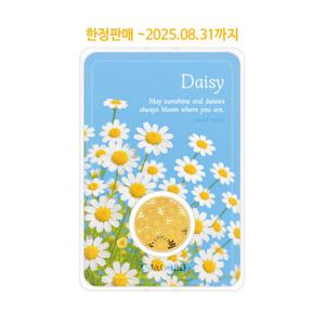[아시아골드] 데이지 24k 순금 잠상 골드바 골드코인 3.75g