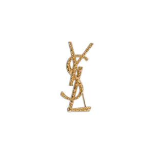 SAINT LAURENT Opyum YSL Twisted Metal Brooch Saint Laurent Woman 840195Y15008060