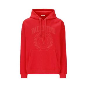 Valentino 로고 프린트 드로스트링 후드티 3V3MF25R9FF IU7 TP944709303