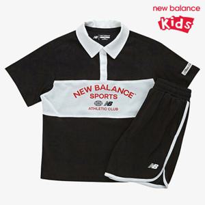 [뉴발란스]뉴발란스 키즈 스포츠 카라 배색 셋업 NK9YF2831U-19