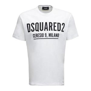 Dsquared2 로고 프린트 크루넥 티셔츠 S71GD1058S23009 100 TP935974072