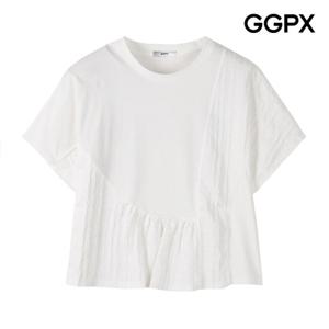 [GGPX] 라운드넥 링클 러플 티셔츠 (GP7TS008F)