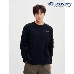 디스커버리 (DMMT39051_BKS) 남성 기능성 소재 맨투맨 DXNW