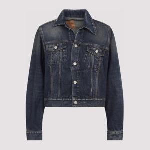 발렌시아가 오프숄더 데님 재킷 838699 TSW72 5002