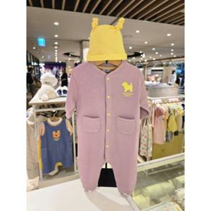 [블루독베이비] 25 FW(퍼플)블루독 BASIC 우주복(45A7067502)신생아 출산 백일 돌 선물 조카 이모 아가옷