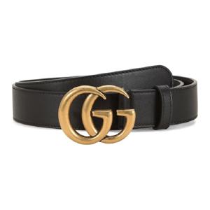 구찌 3CM GG 마몽 벨트 - 블랙  414516AP00T1000