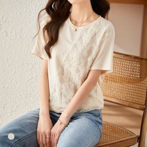 [카라]KARRA 샤플라워사선티셔츠_A5M1026