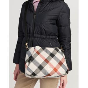 닥스 골프 여성 25FW ONLINE EXCLUSIVE 베이지 시즌백 체크 2포켓 토트백 DNGF5F966I3