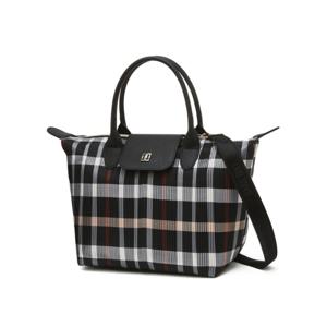 닥스 골프 여성 25FW ONLINE EXCLUSIVE 블랙믹스 시즌백 체크 플리츠 토트백 DNGF5F964BA