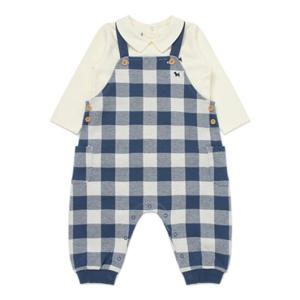 [블루독베이비] 25FW가을신상 (NY)빅체크 세트형 우주복 (45A1360003)