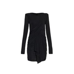 이자벨 마랑 조지아 드레이프 미니 드레스 RO0848FAC3K05I BLACK TP946370375