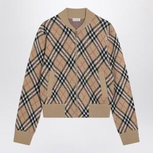 버버리 체크 울 집업 가디건 8110607168187 C1309