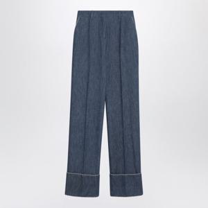 발렌티노 샴브레이 데님 블루 팬츠 7B3DD6F19AG CK8