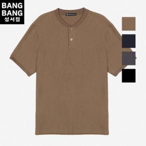 뱅뱅 HC04 여름남성 헨리넥 앞단추 반팔티셔츠 NTL518