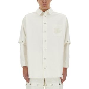 오프화이트 긴팔 셔츠 OMYD059 WHITE