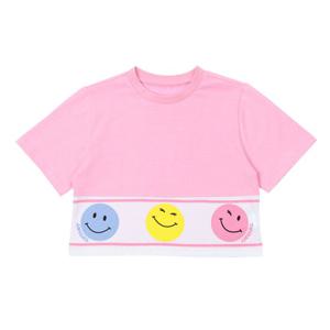 [티파니(백)]핑크 스마일 배색티(T42KBT060) 56,000