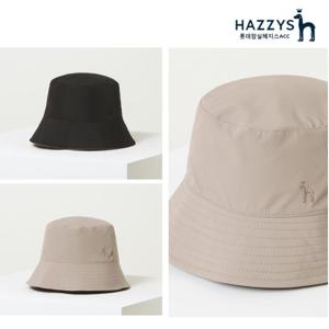 [헤지스ACC][여성모자] HILG2F006BK_블랙 베이지 퍼피자수 양면 벙거지모자