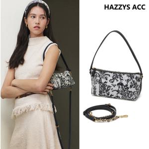 [헤지스ACC][쇼핑백]자카드 체인 숄더백S HIBA5E670N3