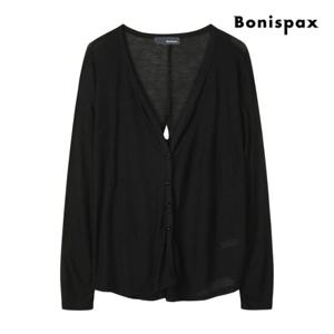 [보니스팍스] V넥 시스루 루즈핏 가디건 (XP7KG004M0)