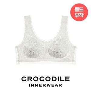 [크로커다일 이너웨어]레이스 퓨징 몰드부착 감탄브라 1종 CDWBR2M01A