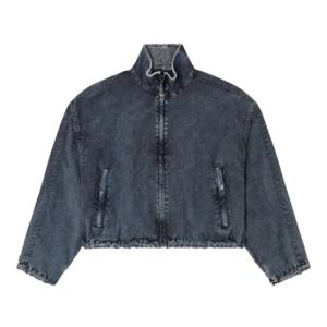 디젤 G-LEAM-R1 크롭 데님 재킷 A185730PLBH02 BLACK