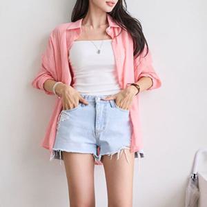 [나크21] (55~110) 롱 슬리브 거즈 셔츠 NK52-TS-93