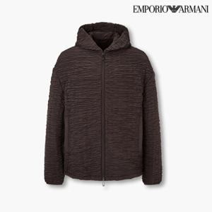 [엠포리오 아르마니]남성 크링클 디테일 후디드 패딩 자켓(A515310048)(1290000)