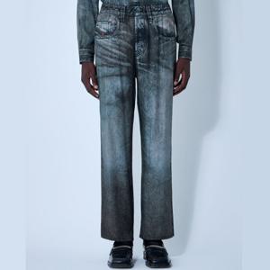 25 FW 디젤 P Theck Lkct 데님 룩 프린트 비스코스 팬츠 A18620 0LKCT 02
