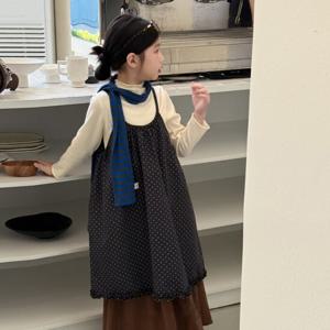 [베이비맥스] 도트 스트랩 오버롤 스커트 R14919