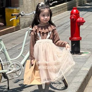 [베이비맥스] 스트랩 오버롤 샤레이스 스커트 R14842