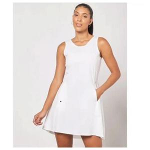 246764 NIKE GOLF Womens Dri-FIT Sleeveless Golf Dress DH2437 100 White Size Sm