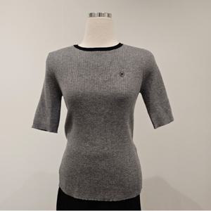 [비지트인뉴욕]반팔 배색 골지니트 VB8SK70