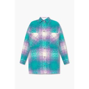 Iro Valaria 체크 재킷 WP100VALARIA GREENPURPLE TP946604588